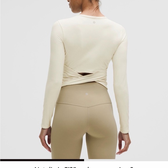 lululemon athletica Cream Long Sleeve Top - Picture 2 of 4